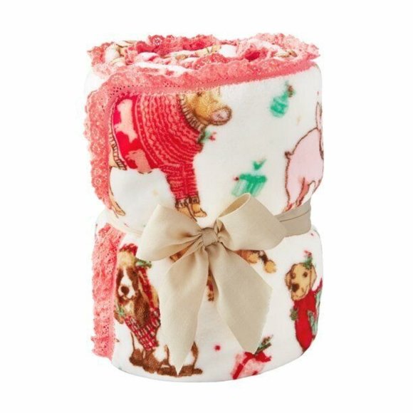 THE PIONEER WOMAN Velvet Plush Throw Blanky RANCH DANCE 50" x 72" - Picture 4 of 4